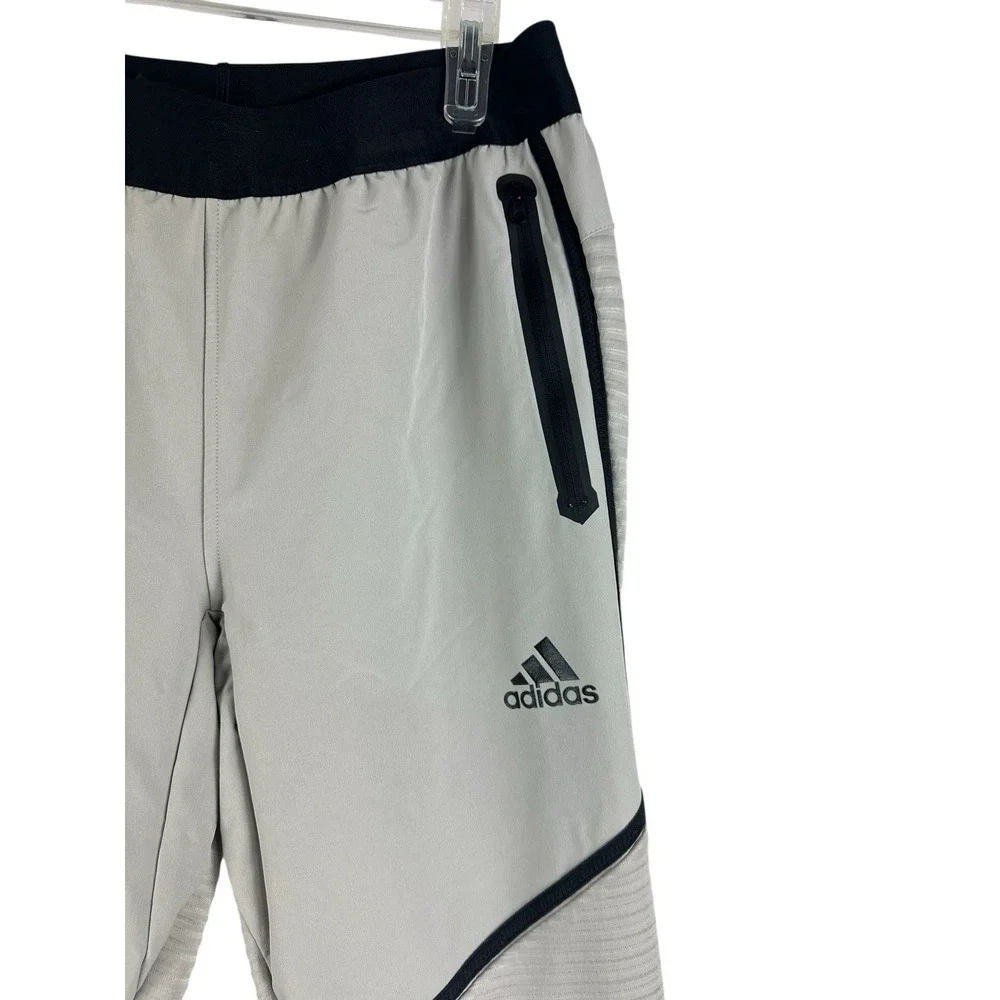 Adidas Cold Rdy Training Pants Mens Sz M Gray Zip Pockets Outdoors Athletic